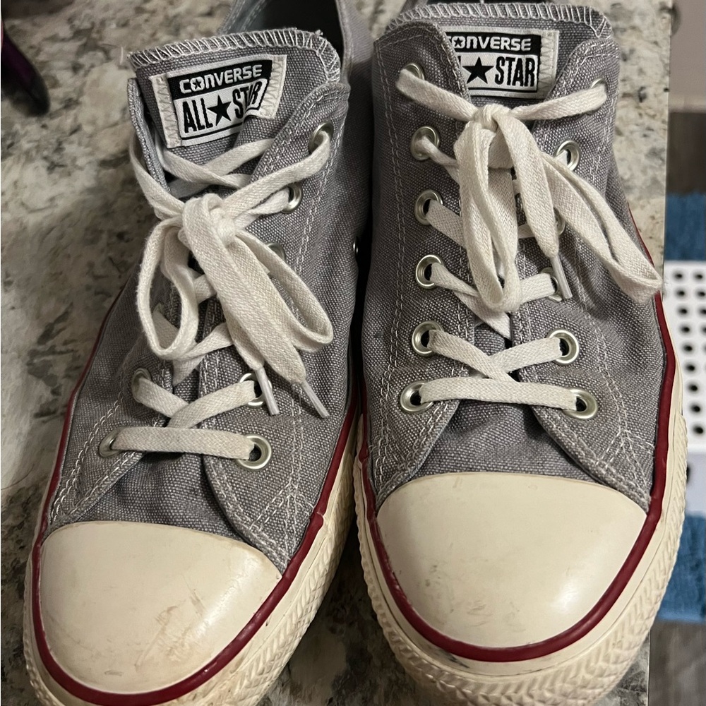 Converse Kids Gray Canvas Sneakers